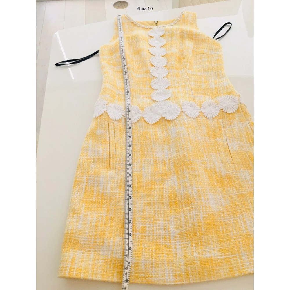 Laundry Dress Size 0 , Tweed Yellow - Picture 6 of 10